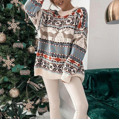 Ela - super kuscheliger & warmer damen pullover im weihnachts look