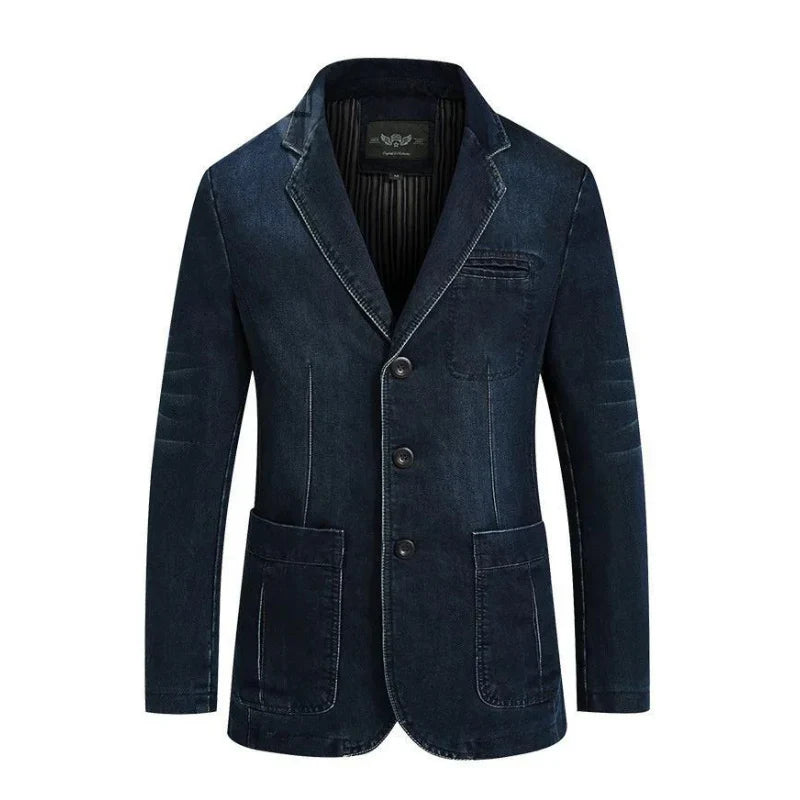 Ervin | herren denim baumwolle blazerjacke