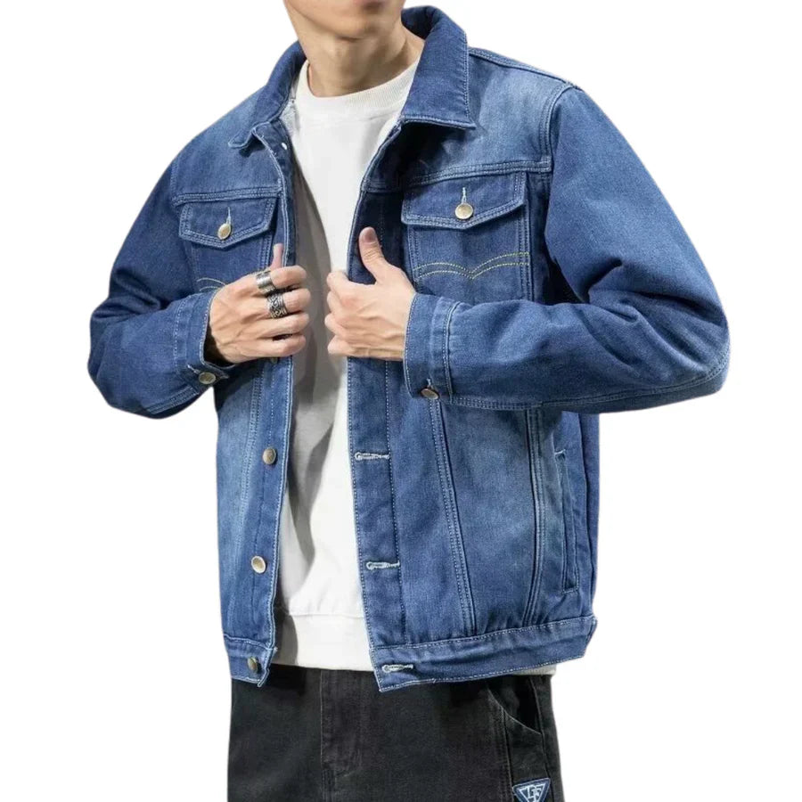 Cordell - jeansjacke mit dickem wollfutter