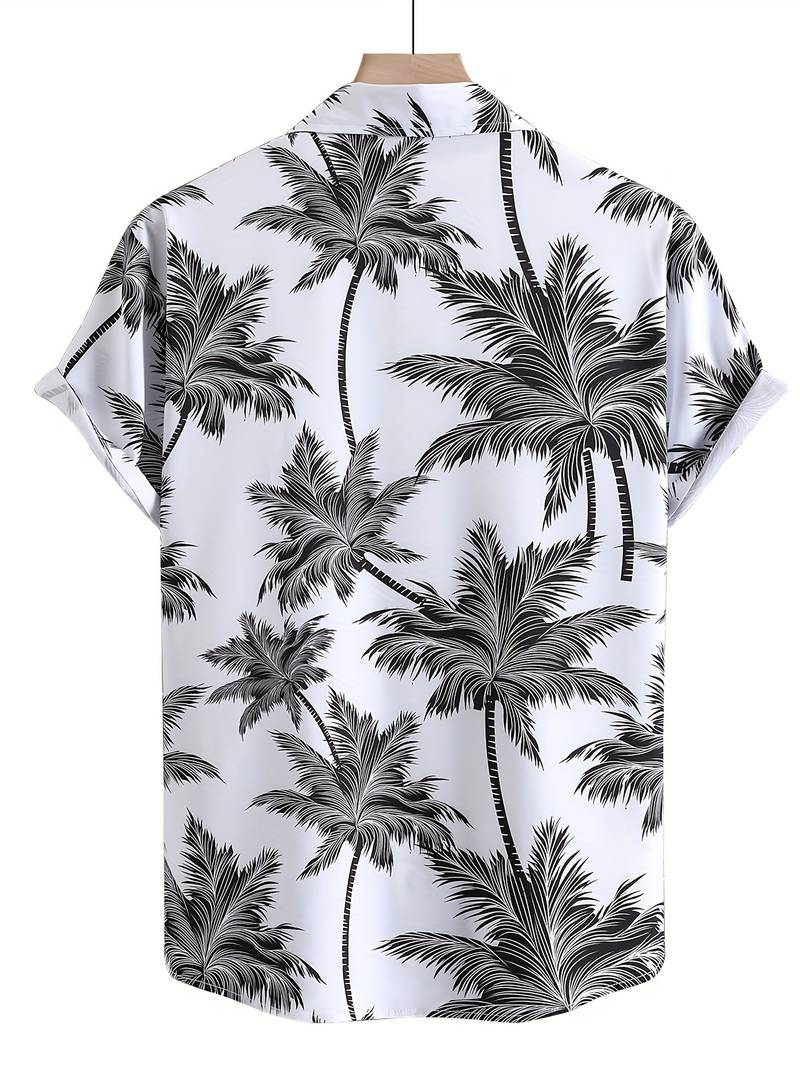 Ethan – hawaiihemd mit kokosnussbaum-print