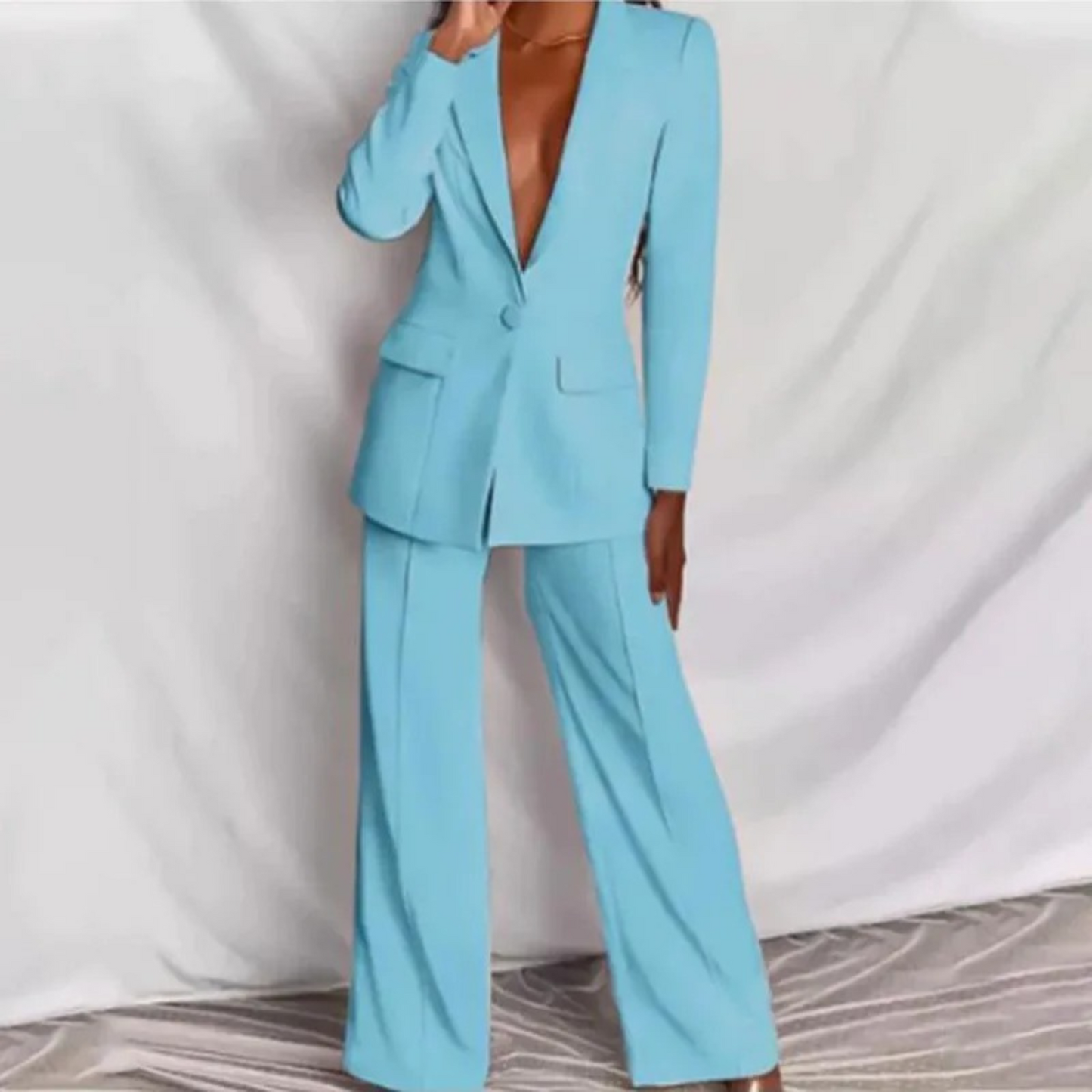 Bina - langärmeliges blazer-hosen-set für frauen