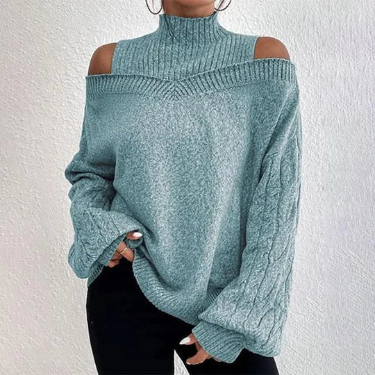 Léa blanchet | elegantes longsleeve mit überschnittenen schultern