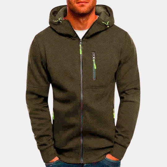 Jacks - herren sweatshirt mit kapuze und reißverschluss