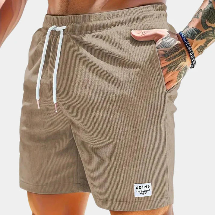 Bequeme - cordsamt-shorts für herren