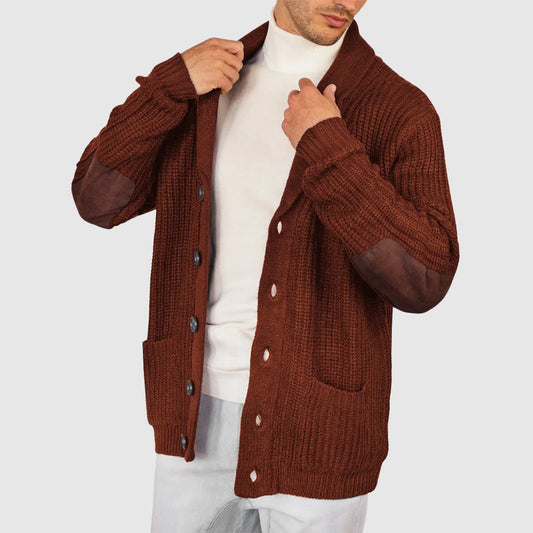 Charles Richard Strick Patchwork Strickjacke