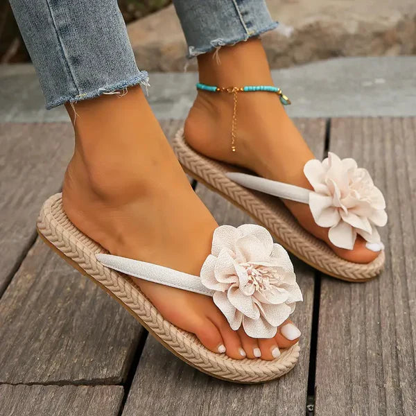 Evelyn – florale flip-flops für damen