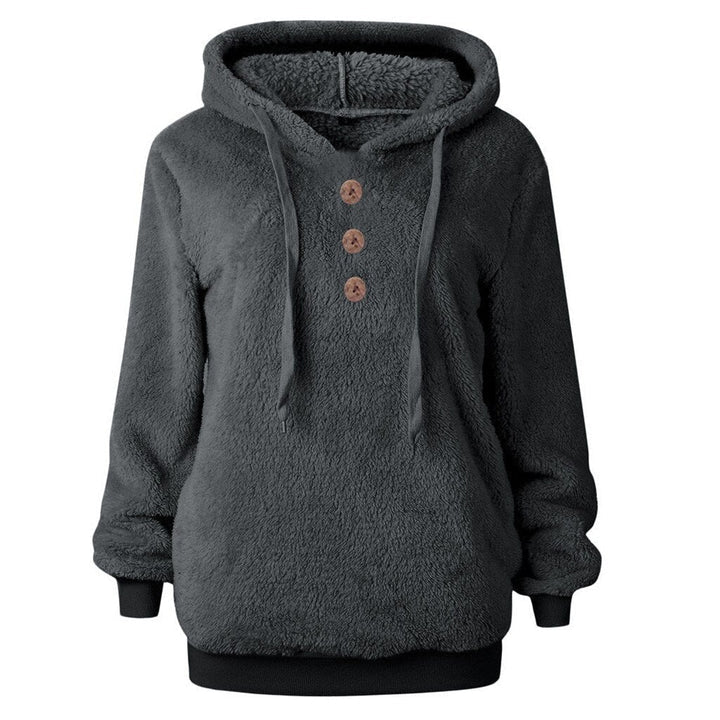 Susi - flauschiges damen-fleece-sweatshirt mit kapuze