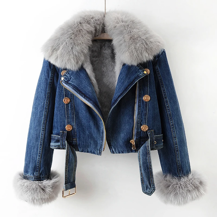 Jeans Jacke Mit Kante