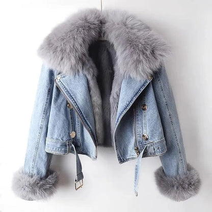 Jeans Jacke Mit Kante