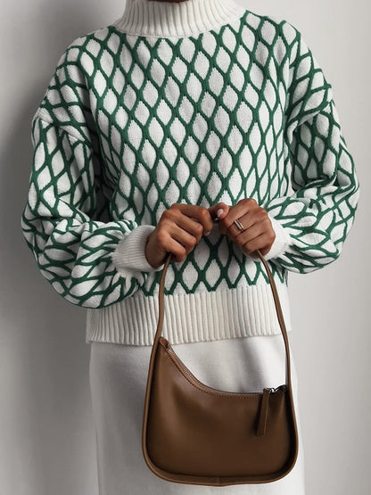 Elsa karierter Pullover