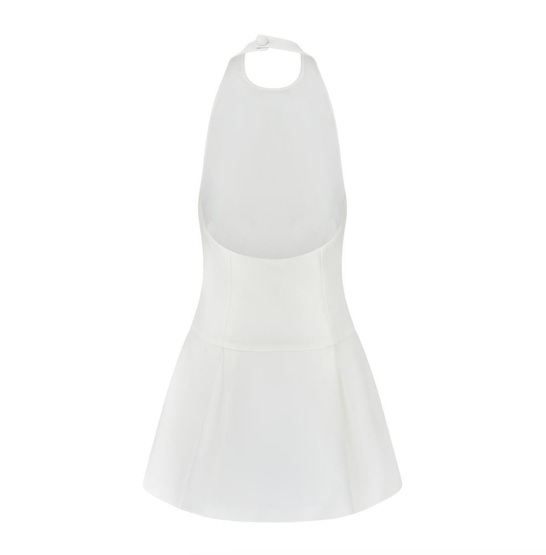 Sasha | The ultimate muse white mini dress with drop hem