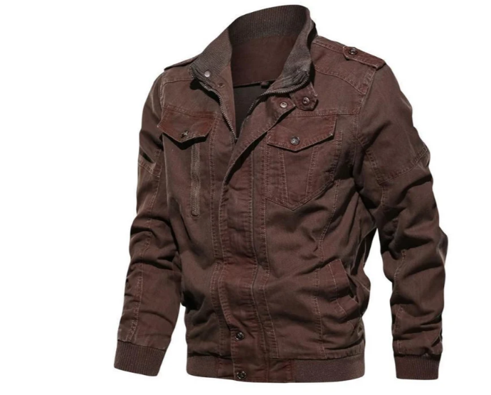 Hendrick - herren-jeansjacke mit stehkragen