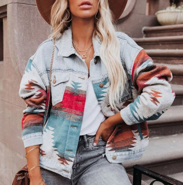 Vintage-denimjacke