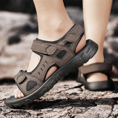 Hugh - klassische herren sandalen, stilvoll und bequem