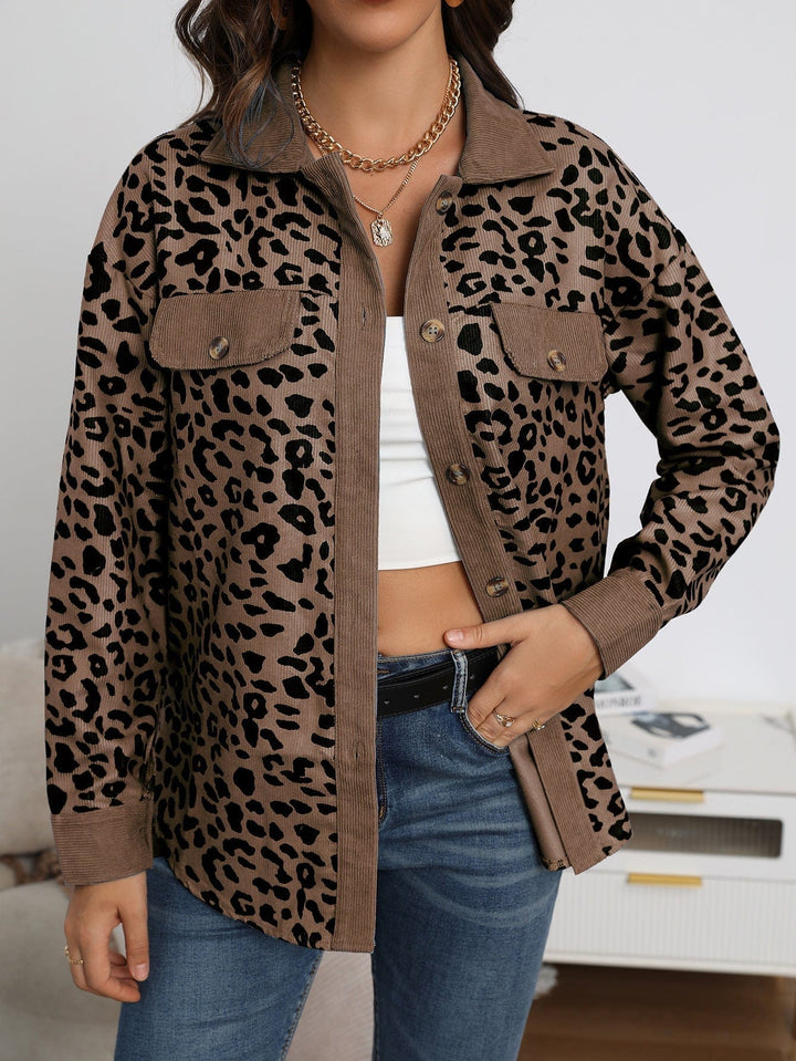 Krystal - leopardenjacke für damen