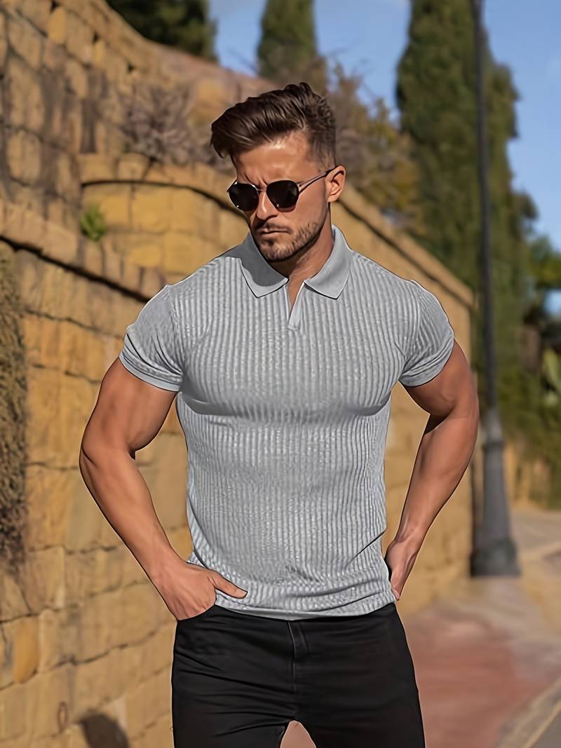 Oliver – slim-fit-ripphemd für herren