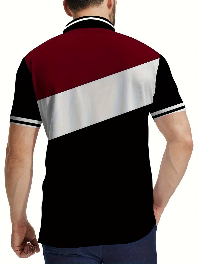 Liam – golfshirt mit kontrastfarbdruck