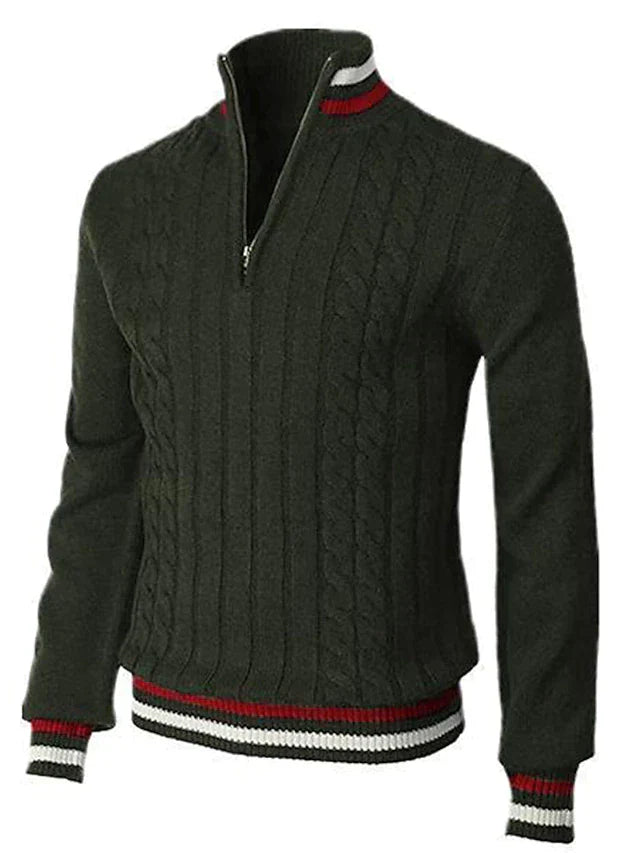 Stylischer zipper-pullover für herren (italienisches design)