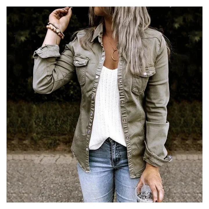 Sophia | hip denim jacket (trend 2024)