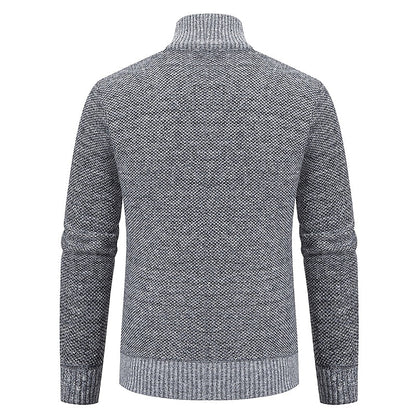 RALPH POLO - Stylischer Zipper-Strickpullover für Herren (italienisches Design)