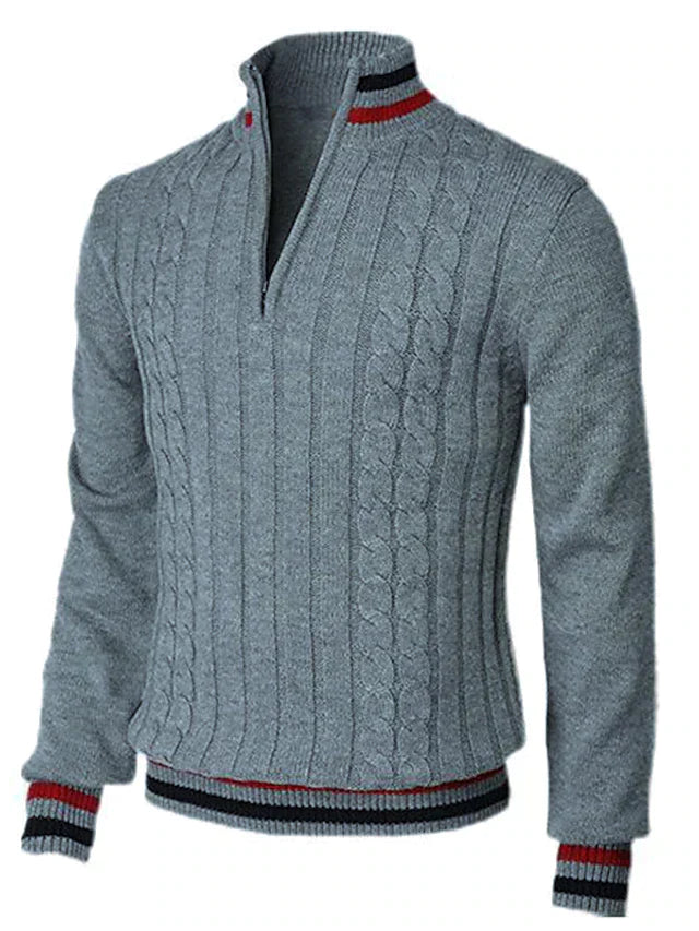 Stylischer zipper-pullover für herren (italienisches design)