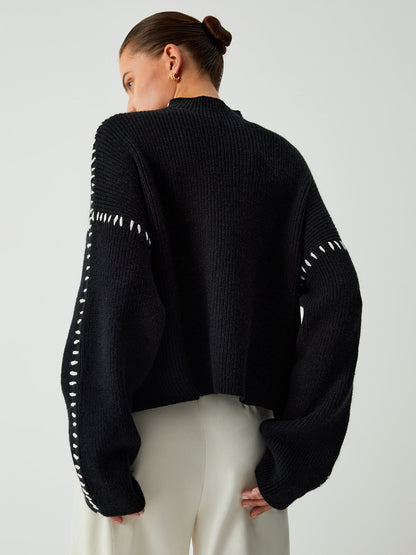 Alma Rollkragenpullover Mit Schnellen Details