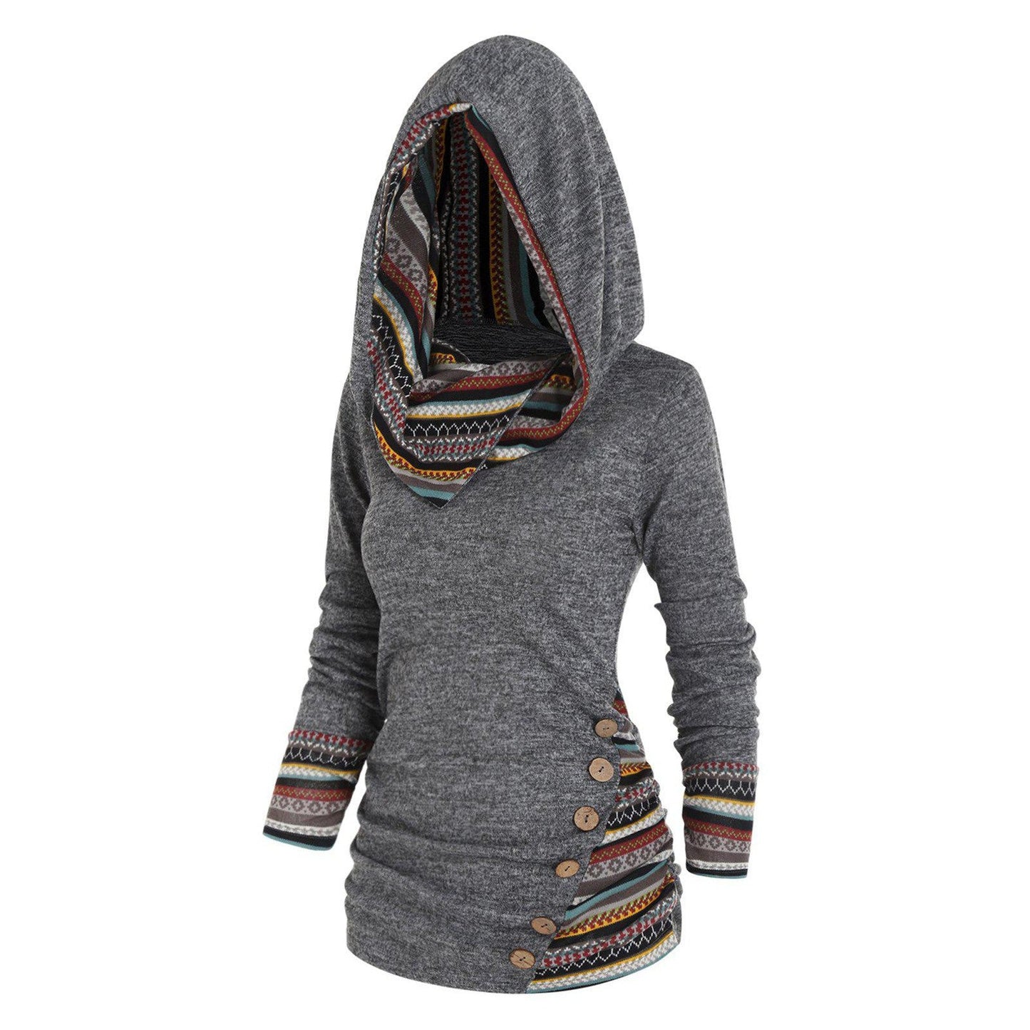 Alma - Lässiger Tribal-Kapuzenpullover